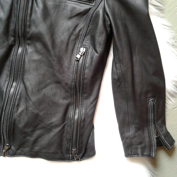 NWT R13 Cafe Racer leather jacket - Picture 6 of 9